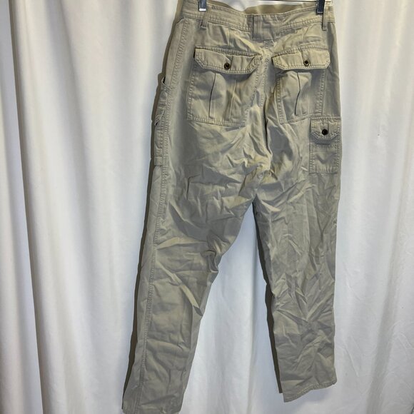 VTG Eddie Bauer Khaki Slacks Side Pockets and Hand Pockets 100% Cotton - Picture 2 of 10